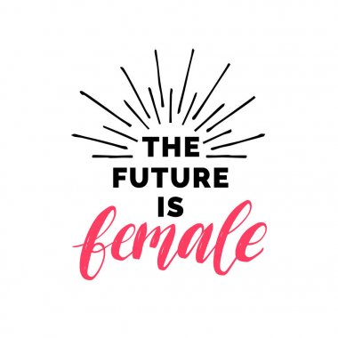 kart Feminist el ile çizilmiş yazı