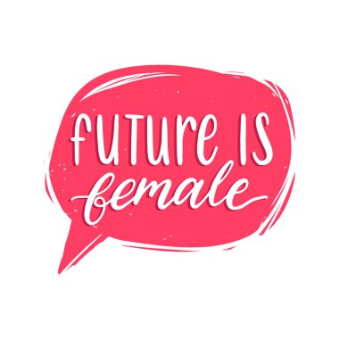 kart Feminist el ile çizilmiş yazı