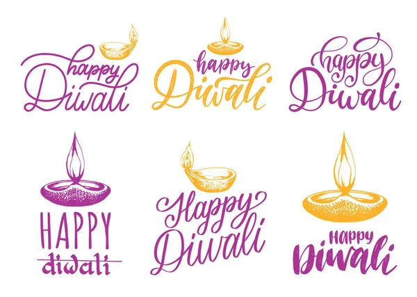 Festival de Diwali ensemble — Image vectorielle