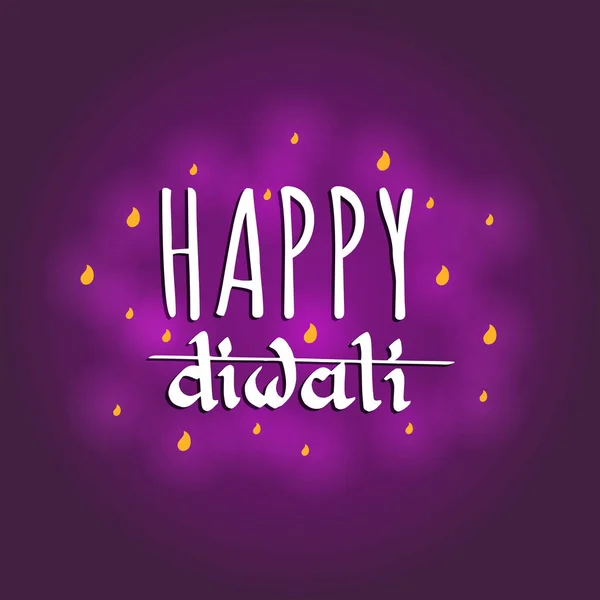 Affiche du festival Diwali — Image vectorielle