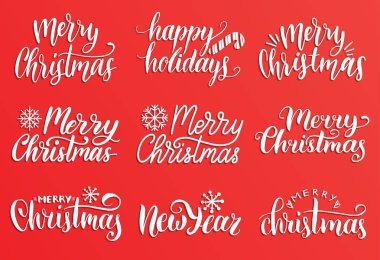 Noel ve yeni yıl hat seti 