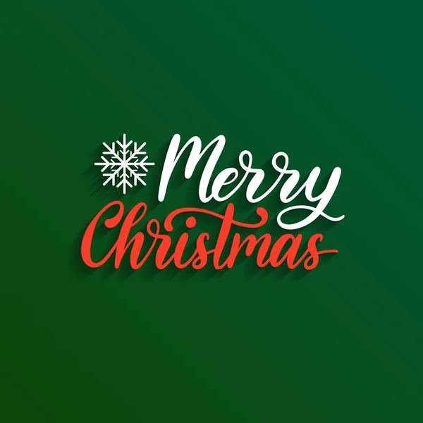 Merry Christmas lettering — Stock Vector