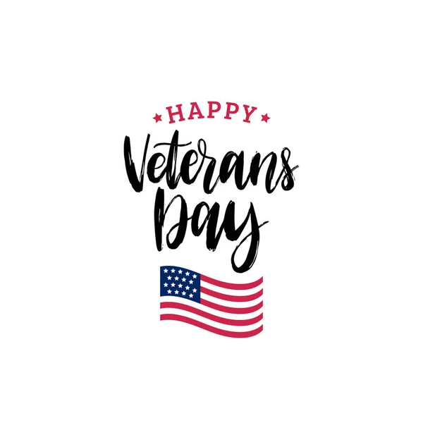 Happy Veterans Day lettering