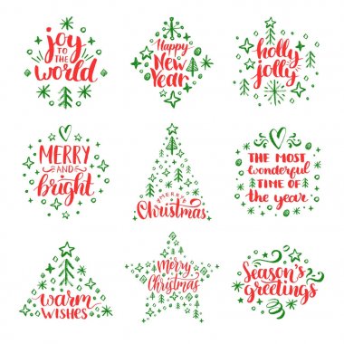 Noel küme etiketleri