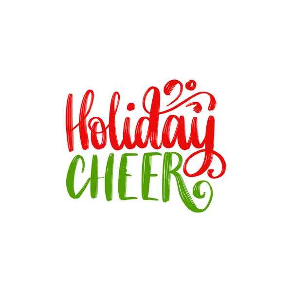 Holiday cheer Inskription — Stock vektor