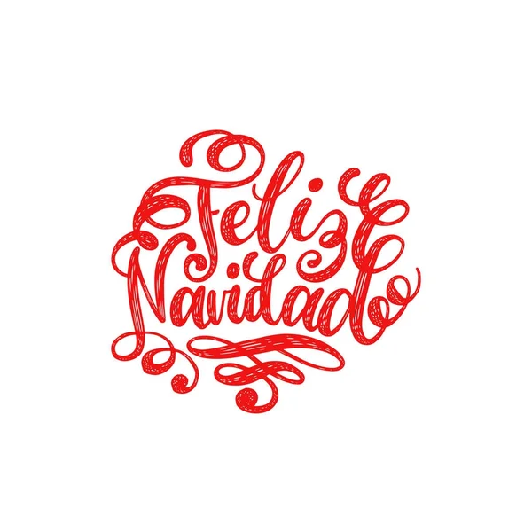 Aus Dem Spanischen Übersetzt Frohe Weihnachten Frohe Feiertage Typografie Für — Stockvektor