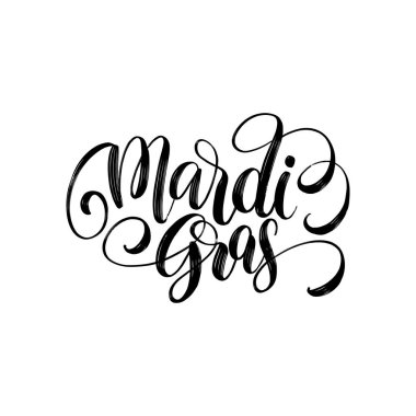 Mardi gras parti kartı, vektör çizim 