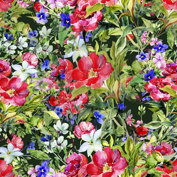 Kytice z různých odrůd, květy v létě — Stock fotografie