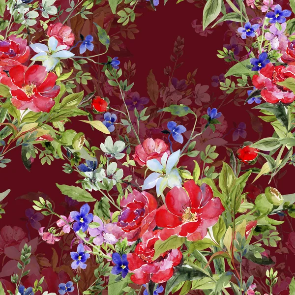 Bouquet de différentes variétés de fleurs d'été — Photo