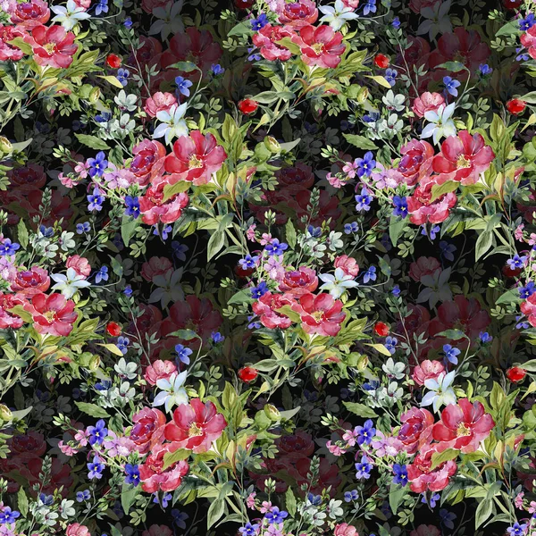 Аромат из различных сортов летних цветов — стоковое фото