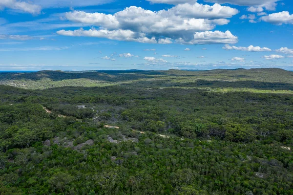 Uitzicht Vanuit Lucht Heuvels Bossen Bij Ring Gai Chase National — Stockfoto