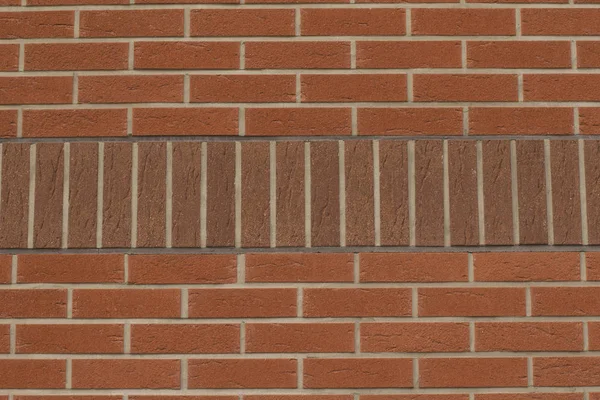 Текстура стены из красного кирпича — стоковое фото