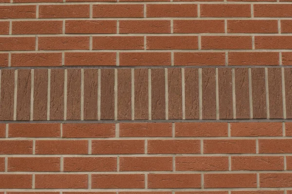 Textura de pared de ladrillo rojo — Foto de Stock