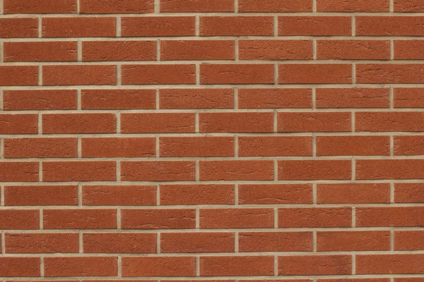 Fragmento de parede de tijolo vermelho — Fotografia de Stock