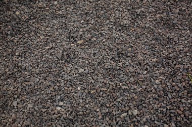 Arka plan inşaat sahasında ezilmiş taş