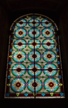 Güzel vitray pencere Uzhgorod kilisede