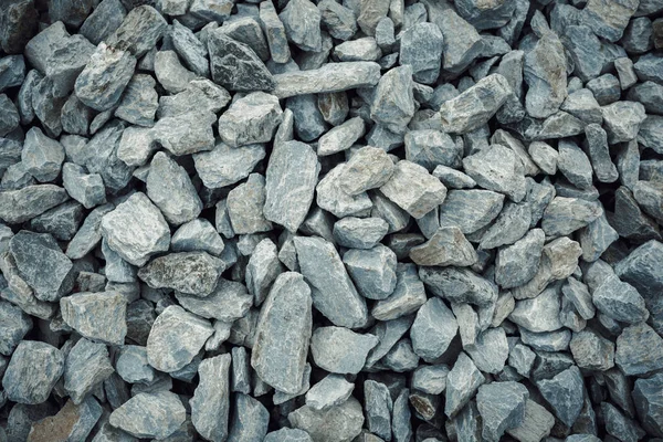 Closeup shot of crushed granite stones