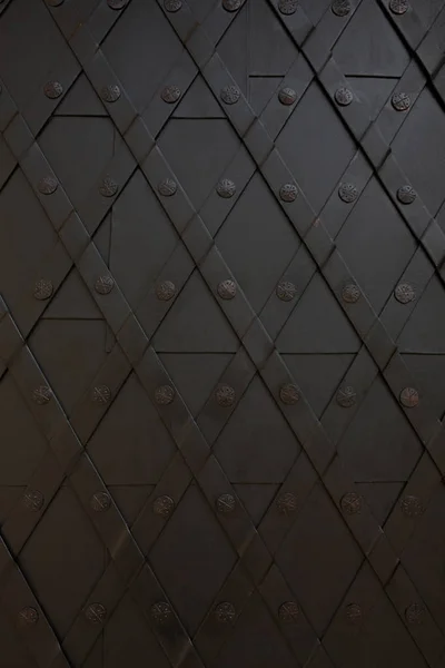 Siyah demir çit kapısı parçası portre — Stok fotoğraf