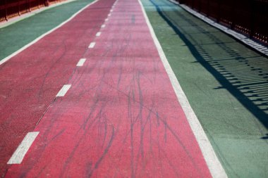 Kaba kırmızı yarış pistinin dokusu