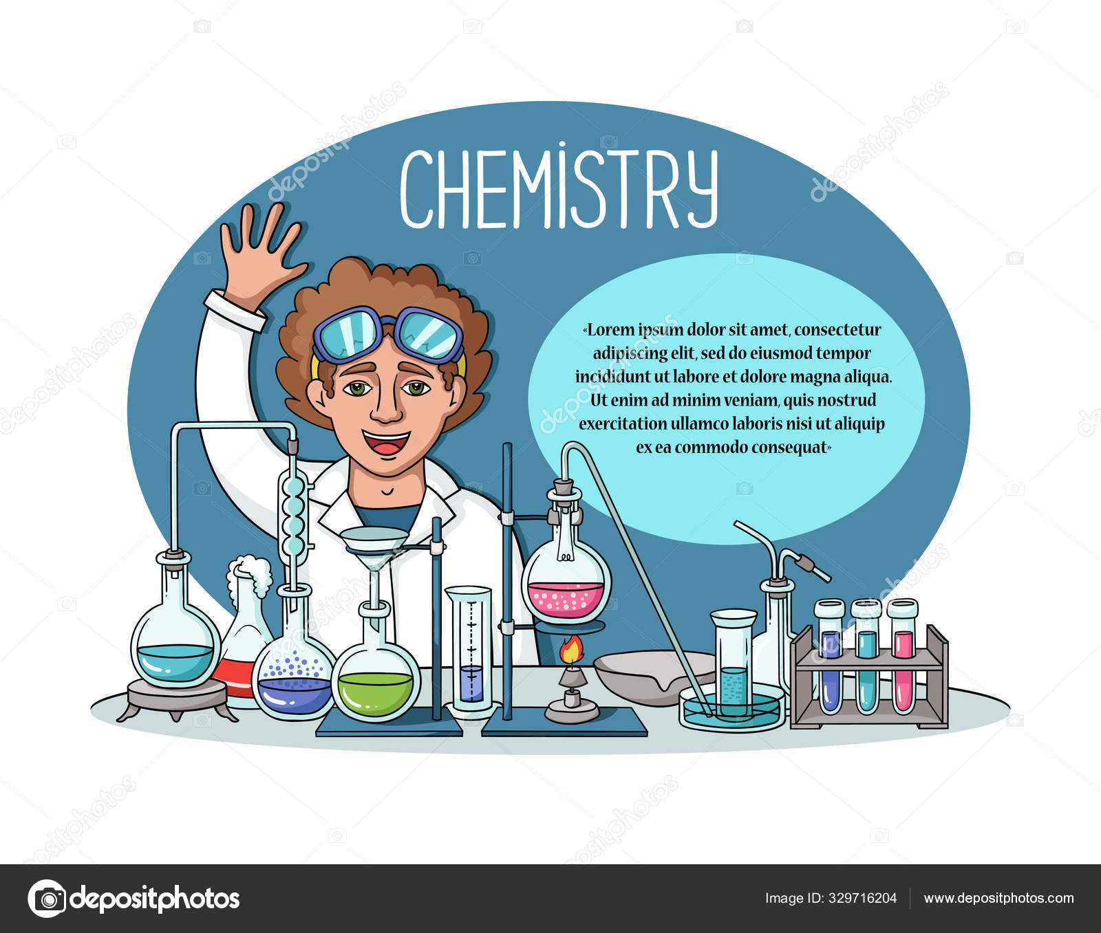Vector Colorful Illustration Cartoon Chemist Chemical Laboratory Scientist Special Equipment Stock Vector Image by ©Ladychelyabinsk #329716204 Vector Colorful Illustration Cartoon Chemist Chemical Laboratory Scientist Special Equipment Stock Vector Image by ©Ladychelyabinsk #329716204