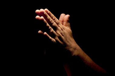 Praying Hands., Hands with holly spirit. clipart