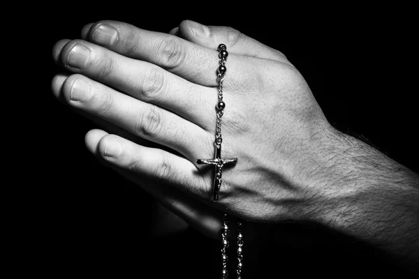 Adam dua., holly spirit ile el. — Stok fotoğraf