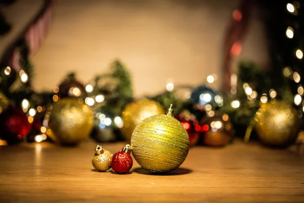 Kerstmis achtergrond met decoratie details. — Stockfoto