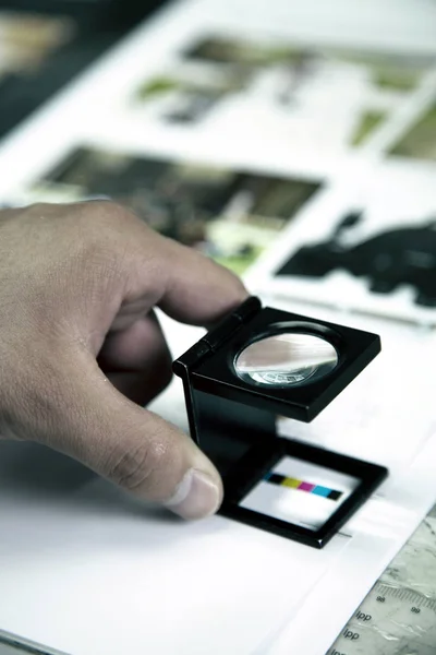 Máquina de processos de impressão — Fotografia de Stock