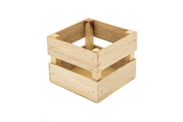 Деревянная декоративная коробка — стоковое фото