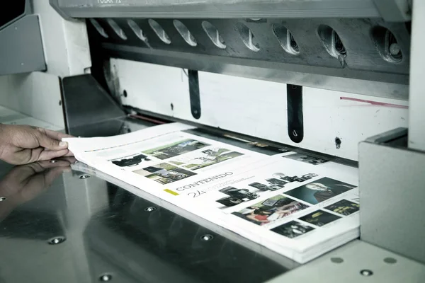 Maszyn drukarskich procesów — Zdjęcie stockowe