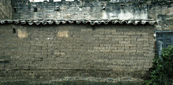 Oude muur oude bakstenen muur — Stockfoto