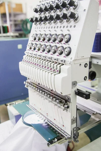 纺织工业机 — 图库照片