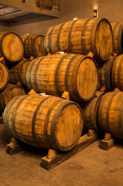 Wine barrels  stacked clipart