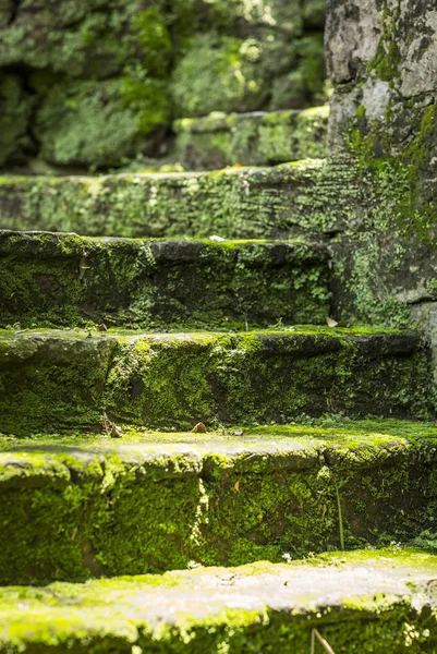 Lugar antigo decorado em áreas verdes — Fotografia de Stock