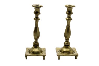 Metalden yapılmış Mumluk 