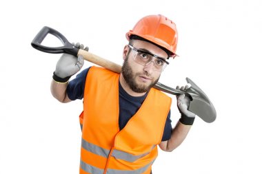 Adam işçi koca kafa ile