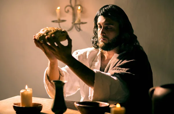 Den sista måltiden som Jesus — Stockfoto