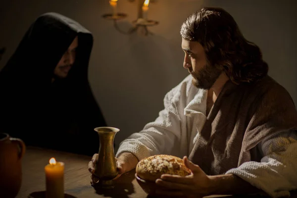 Den sista måltiden som Jesus — Stockfoto