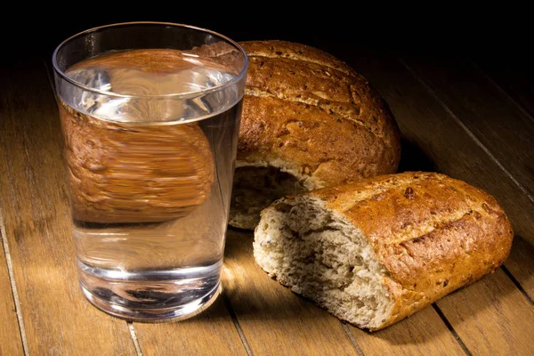 Jejum Por Pão Água Para Fortalecer Espírito — Fotografia de Stock