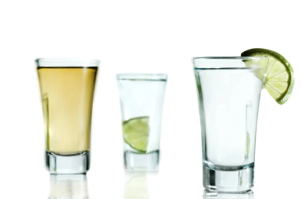 Tequila con sal y limón — Foto de Stock
