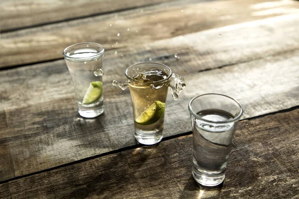 Detalj av tequila shot — Stockfoto