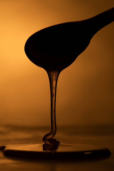 Golden honey, natural, golden, crystalline and healthy.