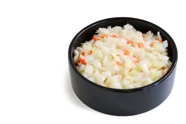 Lahana salatası siyah kase