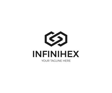 Infinity Logo Template. Geometric Figure Vector Design clipart