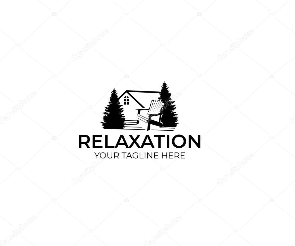 Outdoor Recreation Logo Template. Relaxation Vector Design. Rest Illustration