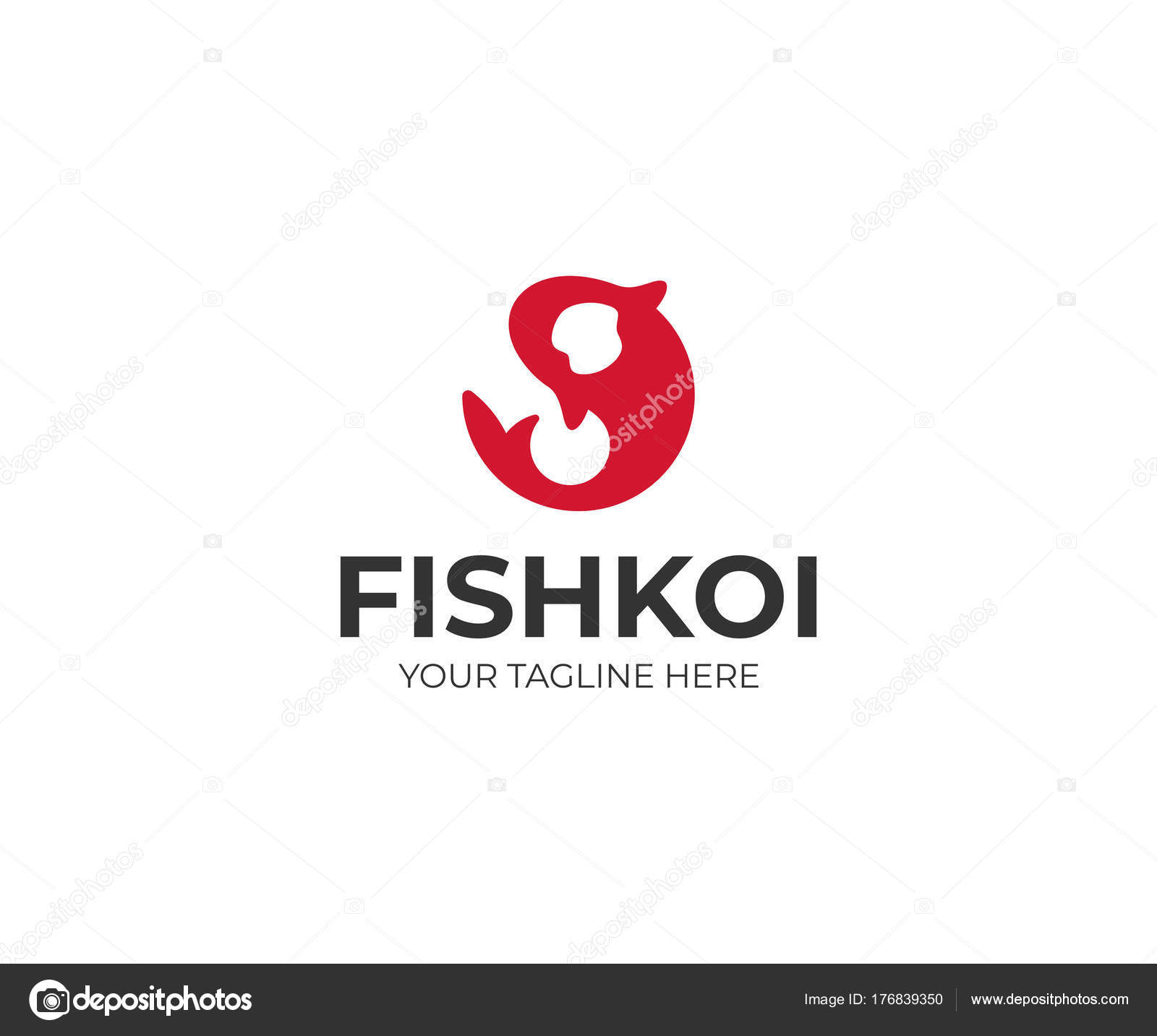 Koi Logo Template Carp Vector Design Fish Illustration Vector Image By C Artsterdam Vector Stock Koi Logo Template Carp Vector Design Fish Illustration Vector Image By C Artsterdam Vector Stock