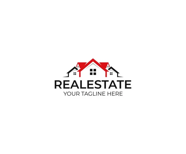 Realty Logo Template House Vector Design Property Illustration — Stock Vector
