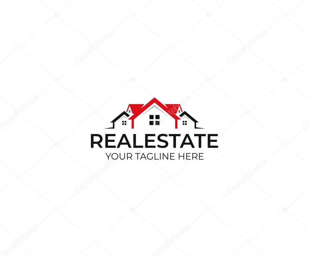 Realty logo template. House vector design. Property illustration