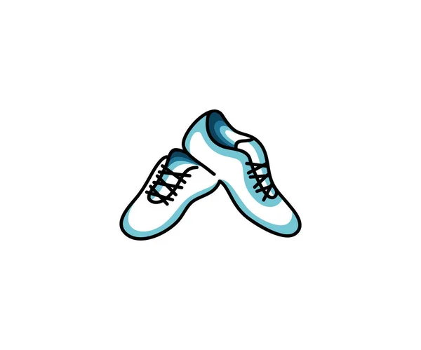 Zapatos Zapatillas Logo Plantilla Zapatos Deportivos Diseño Vectorial Ilustración Ropa — Vector de stock