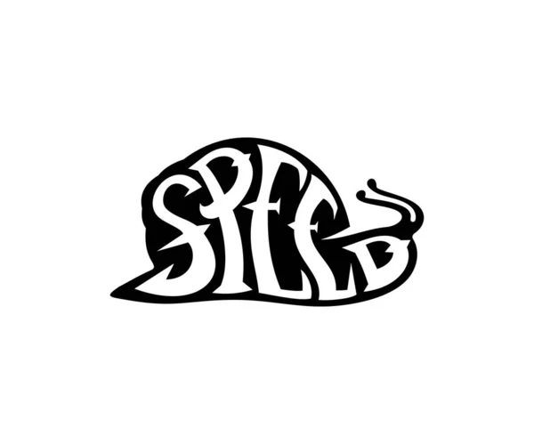 Дизайн Равликів Типографія Друк Футболках Одязі Одяг Кафе Тварина Гастродуб — стоковий вектор